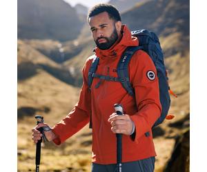 DLX Mens Waterproof Jacket with Zip Off Hood and Zip Pockets - Montgomery