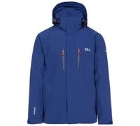 DLX Trespass Men Oswalt Waterproof Jacket with Removable Hood and Underarm Ventilation Zips - Twilight, Small