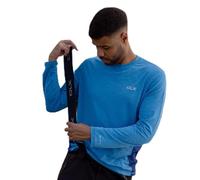 DLX Trespass Men's Long Sleeve T-Shirt Charlie - Round Neck, Raglan Sleeves, Mesh Side Panels for Ventilation, Breathable Fabric, Knitted, Quick Dry