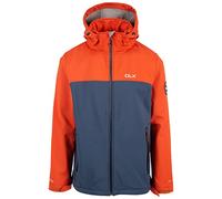 DLX Men's Softshell Jacket Moyler - Waterproof: 15000mm, Breathable: 10000mvp, Windproof, Recycled Materials, Textured Fleece, Zip-Off Hood, Water-Repellent Zips, Adjustable Hem & Cuffs, Sleeve Badge