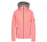DLX Women Sandrine Warm Waterproof and Windproof Ski Jacket - Neon Coral, 2X-Large