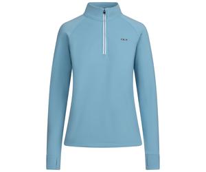 DLX Womens 1/2 Neck Zip Cuffs with Thumb Holes Active Top - Gisela
