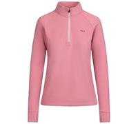DLX Womens Active Top Gisela - 1/2 Neck Zip, Brushed Back Fabric, Zip with Contrast Stripe Detail, Cuffs with Thumb Holes, 80% Polyester 20% Elastane, Quick Dry, Wicking