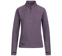 DLX Womens Active Top Theresa - 1/2 Zip Neck, Long Sleeves, Contrast Thumb Loops, Grid Fabric Backing, Stripe Detail on Zip, Concealed Side Pocket, 94% Polyester, 6% Elastane