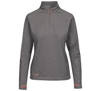 DLX Womens Antibacterial Top Theresa - Long Sleeve T-Shirt for Women, Moisture Wicking Activewear Tee, Outdoor Running Workout Hiking Tops, Ladies Tshirt Top Grey Marl