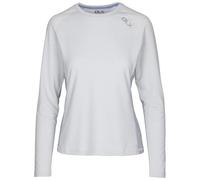 DLX Womens Long Sleeve Workout Top Katherine - Round Neck, Raglan Sleeve, Mesh Side Panels, 79% Polyester, 15% Lyocell, 6% Elastane, 85% Polyester, 15% Elastane