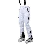 DLX Womens Ski Trousers Water Repellent Down Touch Salopettes Marisol II White
