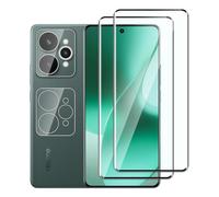 Dlxiks Tempered Glass for Realme 15 Pro, 2 Pieces Screen Protector and 2 Pieces Camera Film, Easy Installation, 9H Hardness, HD Clear Protective Glass for Realme 15 Pro