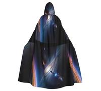 DLXW A fascinating universe adult hooded cape - 100% polyester, comfortable & durable, perfect for halloween, cosplay, costume parties, stage performances