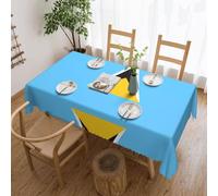 DLXW Flag of Saint Lucia Rectangular Waterproof Polyester Tablecloth 54x72in