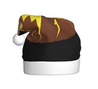 DLXW Lightning marks on pumpkin Prints Christmas Hat for Adult Festive Celebrations as a Gift for Men and Women