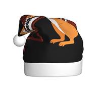 DLXW Little squirrel playing the organ Prints Christmas Hat for Adult Festive Celebrations as a Gift for Men and Women