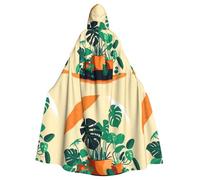 DLXW men's women's cape halloween hooded cape queen's robe costume renaissance medieval costume cartoon turtle back bamboo