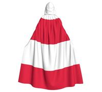 DLXW polish flag hooded cape for men and women