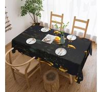 DLXW Premium Stain-Resistant Beautiful Yellow Roses Tablecloth for Outdoor picnics, Kitchens and Holiday Dinners one Size