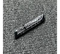 DLXYZML Black Emblem Front Rear Set for Mazda 3 Sedan 2013 2014 2015 2016,Logo Letter Replacement Grille Trunk Badge Sticker ABS Electroplating Tuning Decor Car Exterior Accessories,SKYACTIV emblem