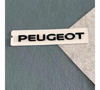 DLXYZML Black Emblem Front Rear Set for Peugeot 2008 2013 2014 2015,Logo Letter Replacement Hood Trunk Badge Sticker ABS Electroplating Tuning Decor Car Exterior Accessories,PEUGEOT emblem