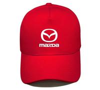 DLXYZML Car Baseball Hat for Mazda MX-5 NC,Unisex Cotton Sport Hat Summer Sun Visor Cap Adjustable Breathable Outdoor for Men and Women Fashion Accessories,Red-A