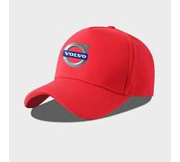 DLXYZML Car Baseball Hat for Volvo EC40,Unisex Cotton Sport Hat Summer Sun Visor Cap Adjustable Breathable Outdoor for Men and Women Fashion Accessories,Red-B