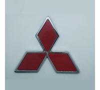 DLXYZML Car Stickers Emblem for Mitsubishi Shogun 2014-2019,Aluminum Alloy Car Decoration 3D Three-dimensional Personalized Stickers Non Scratch Vehicle Paint Decals Stickers,Red-XXL