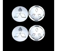 DLXYZML Set of 4 Car Hub Centre Caps for Mitsubishi ASX 2012-2016,ABS Wheel Hub Caps Wheel Center Cover Waterproof DustProof Wear Resistant Sunscreen AutoDecor Accessories,Silver