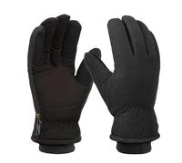 DLY Thermal Winter Gloves for Men Women - Windproof & Waterproof Warm Cycling Gloves with Thinsulate, Triple Protection for Running, Skiing, Hiking and Driving, Black, M