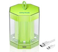 Dlyfull 8 Bay AA AAA Battery Charger for Ni-MH Ni-CD Rechargeable Batteries, Vertical Battery Charger with Dust Cover, USB C Cable Inclued