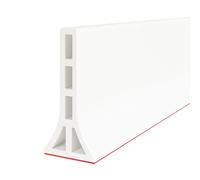 DLYYPLUS 3" High Collapsible Shower Threshold Water Dam 39"/1M Water Stopper Barrier Keeps Water Inside Threshold Dry and Wet Separation for Bathroom Kitchen Sink Bathtub