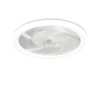 DLZFUDTY Ceiling Fans with Lights,Ceiling Fan Light Thin Ceiling Fan Light Bedroom Restaurant Invisible Electric Minimalist Living Room(White)