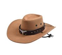 DLZFUDTY Cowboy Hat,Cowboy Hat Women Western Cowboy Hats Vintage Big-edge Gentleman Cowgirl Jazz Hat Holidays Party Cosplay(B)
