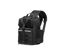 DLZFUDTY Fishing Bag,Fishing Backpack Fishing Backpack Convertible Sling Bag with Rod Holder, Adjustable Water-Resistant Tackle Storage Pack(Black Large)