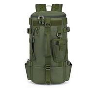 DLZFUDTY Fishing Bag,Fishing Backpack Fishing Backpack Tackle Bag with Rod Holders Fish Equipment Storage Camping Hiking Outdoor Multifunctional(Green)