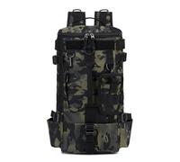 DLZFUDTY Fishing Bag,Fishing Backpack Fishing Backpack Tackle Bag with Rod Holders Fish Equipment Storage Camping Hiking Outdoor Multifunctional(Black CP)
