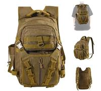 DLZFUDTY Fishing Bag,Fishing Backpack Large Fishing Bag Waterproof Wear-Resistant Tackle Sling Backpack with Rod Holder Lightweight Gear Storage(Camouflage 1)