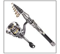 DLZFUDTY Fishing Rod, Telescopic Fishing Rod Telescopic Fishing Rod Portable for Fishing Rod Pole Travel Sea Boat Rock Fishing Rod Carbon Fiber Fishing Pole(1.8 m)