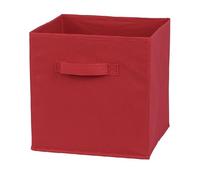 DLZFUDTY Storage Boxes,Fabric Boxes 2PCS Foldable Fabric Storage Cube Storage Organizer Drawer Home Supplies Clothing Underwear Storage Box, Toy Storage Organizer(Red)