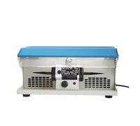 DM-5 Dust Vacuum Polishing Machine Desktop Double-Head Cloth Wheel Machine Adjustable Speed Metal Jewelry Polishing Equipment Jewelry Polishing Tool