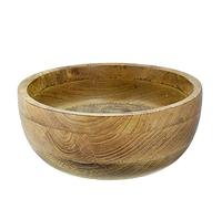 DM House Large Mango Wood Salad Bowl, XXL, 24.5 cm Ø x 9.5 cm high, finished in natural wax without artificial varnishes.