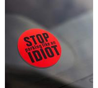DM Novelties Stop Parking Like An IDIOT Bumper Sticker Bad Parking (6 Stickers)