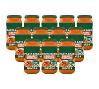 DM Passta Bake Creamy Tomato Sauce Italian Pasta Sauce Made with Real Cream and No Artifical Colours or Flavours 450g Glass Jar Serves 4 (Pack of 12)