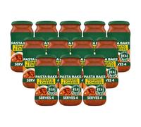 DM Pasta Bake Tomato and Cheese Sauce Italian Pasta Sauce Made with Real Cheese and No Artifical Colours or Flavours 450g Glass Jar Serves 4 (Pack of 12)