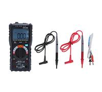 DM100B Digital Multimeter LCD Portable High Accuracy Integrated Industrial Burn Proof Voltmeter for Electric Power Numerical Test ABS Material 2x1.5V AA Batteries Not Included