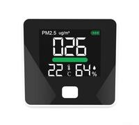 DM103B PM2.5 Air Quality with Digital LCD Display, and Humidity Sensor, Portable for Home and Office, Compatible with S(DM103B)