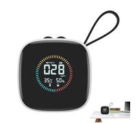 DM1210A Air Quality Detector - Real-Time PM2.5 & Dust Monitoring | Mini Portable Tester With Humidity Temperature Measurement | Indoor Smog Gas Analyzer 800mAh Battery & USB Charging