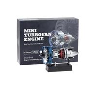 DM122 All-Metal Turbofan Engine Model Kit, 170PCS High-Fidelity Visual Desktop Mechanical Demonstration Aviation Engine for A320 B737 C919 Aircraft, Physical Science Experiment Display for Adults