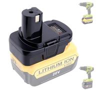 DM18RL Battery Adapter for Ryo- bi 18V cordless tools, USB Charging Adapter for De- walt 20V MAX lithium batteries or Mil- waukee Li-ion Battery, adapter only (for De- Walt & Mil- waukee to Ryo- bi)