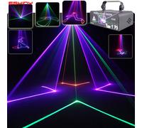 DM500 Animation RGB Laser Beam Lines Stage Disco Light DJ Party Pattern Projector Scans DMX Dance Bar Christmas Show G21