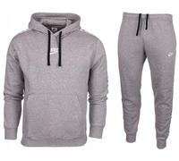 Nike DM6838-063 M NK Club FLC GX HD TRK Suit Tracksuit Men's DK Grey Heather/White S