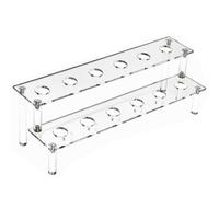 DMAIS Ice Cream Cone Holder - 12 Ice Cream Holder | Practical Choice Ice Lolly Stand | Elegant Display Cone Holder Tray | Clear Design Cone Display Rack for Parties Weddings Events