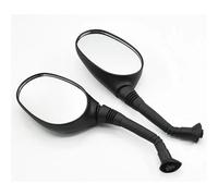 DMAIS Motorbike Side Wing Mirror Motorcycle Rearview Mirror Scooter E-Bike Rearview Mirrors Electromobile Back Side Convex Mirror Oval 2pcs 6mm 8mm Side Mirrors(8mm)